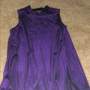 Velvet purple dress
